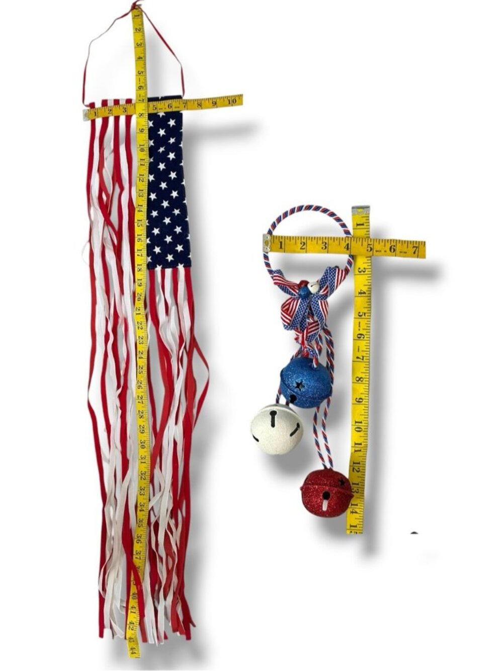 Patriotic Independence Day Home Decor Door Bell Hanger Flag Banner Small Flags - Picture 5 of 15